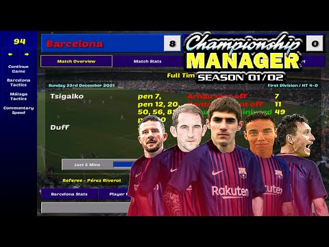 Championship Manager 01/02 | Barcelona Season Long Gameplay
