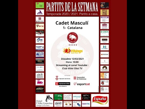 Cadet Masculí CV Olot VS CV Vikings blau