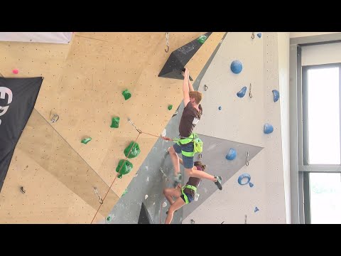 Bayerische Meisterschaft 2019 im ES-Vertikal Kletterzentrum Deggendorf Quelle: DonauTV
