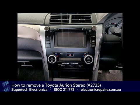 Thumbnail for How to remove a Toyota Aurion Stereo (#2735) by Toyota Aurion