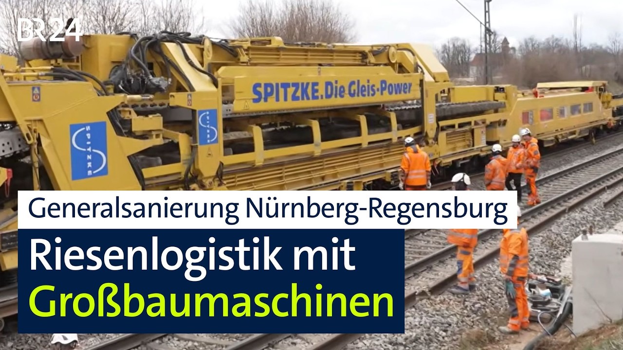 Bahnstrecke Nürnberg–Regensburg: Bahn zieht Halbzeitbilanz zur Generalsanierung | Abendschau | BR24
