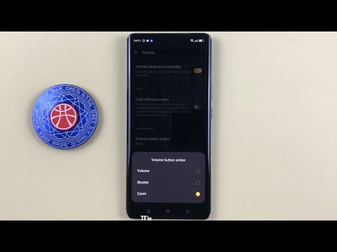 How to change volume button function to capture or zoom in camera on OPPO Reno10 5G Android 13