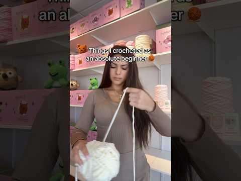 THINGS I CROCHETED AS AN ABSOLUTE BEGINNER 🧶✨ #crochet #crochetcommunity #funny