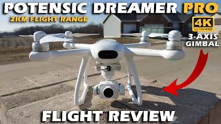 Potensic Dreamer Pro Brushless GPS Drone with 3-axis Gimbal Flight Review