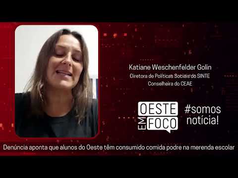 Denúncia aponta que alunos do Oeste tem consumido comida podre na merenda escolar