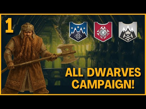 The SONS OF DURIN! The Rise of the Dwarves All Dwarves Campaign | Third Age: Total War (DAC EUR) Ep1