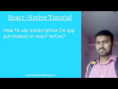 How to use subscription (in app purchases) in react native?