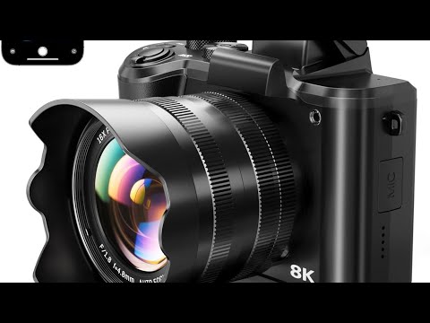 8K 88MP Dual-Lens Digital Camera | Autofocus | WiFi Vlogging Camera | 16X Digital Zoom | 
