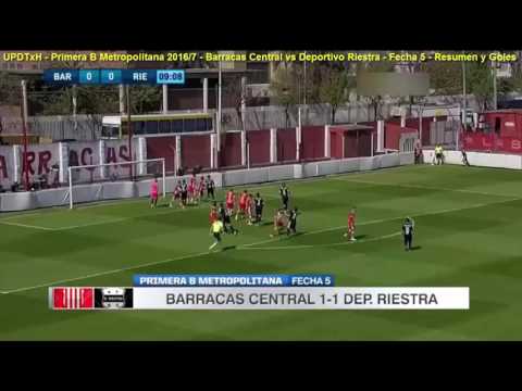 PRIMERA B | Fecha 5 | Barracas Central 1-1 Deportivo Riestra |