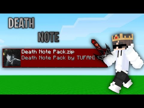 Minecraft texture pack for death note fan's | texture pack for pojav launcher and java