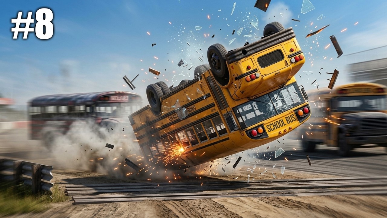 Corrida Insana de Ônibus Escolar! - Wreckfest 2 Carreira #8