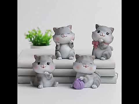 Unboxing Cute Cat Figurines ~ Best gift for cat lovers!