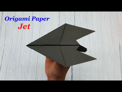 How To Make a Paper Airplane Model - Best Origami Paper Jet