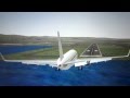 Asiana Airlines Simulation 777 Short Landing with.