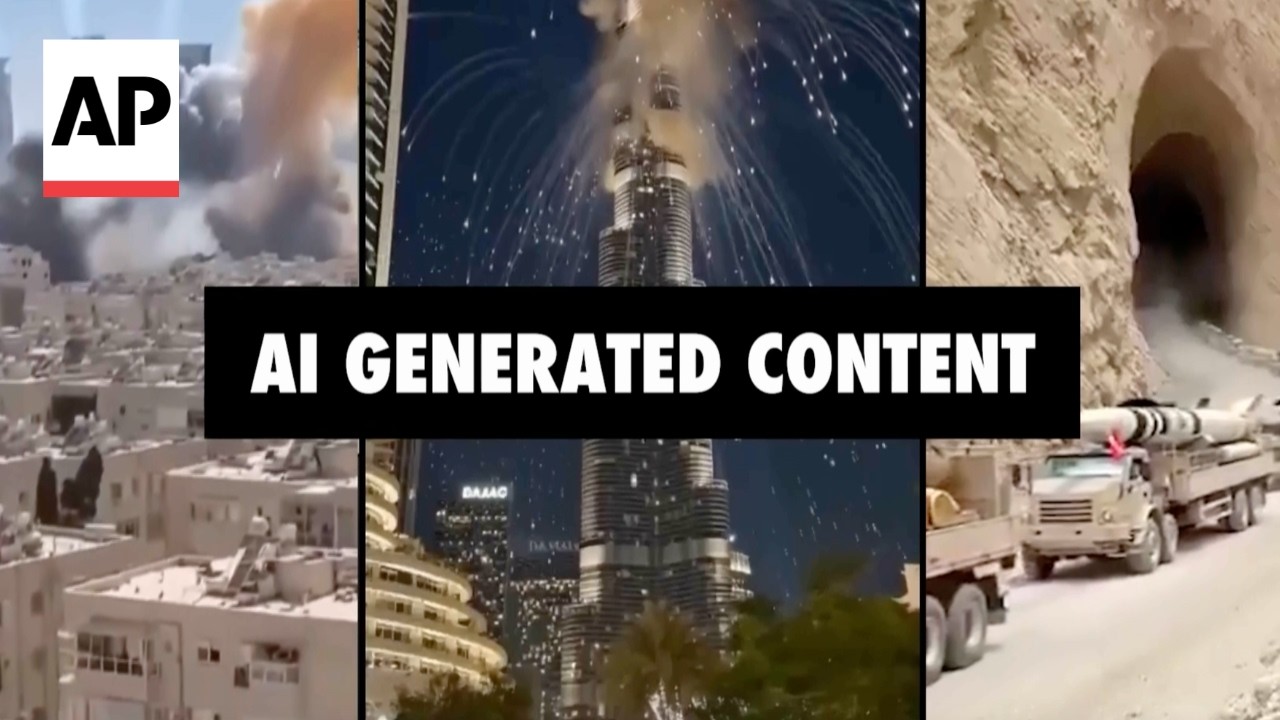 AI-generated videos like these are spreading online during the Iran war - YouTube