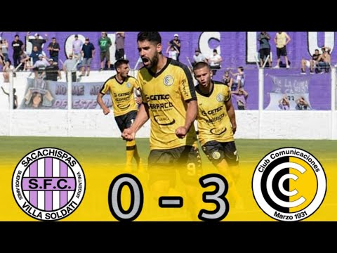 Primera B : SACACHISPAS 0 - 3 COMUNICACIONES | (Los Goles)