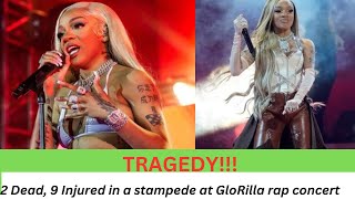 TRAGEDY!! 2 dead, 9 hurt in stampede at GloRilla concert in New York | RIP 😭😭🙏