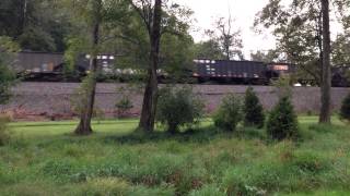 preview picture of video 'Train at New River Junction Campground on 9/22/13'