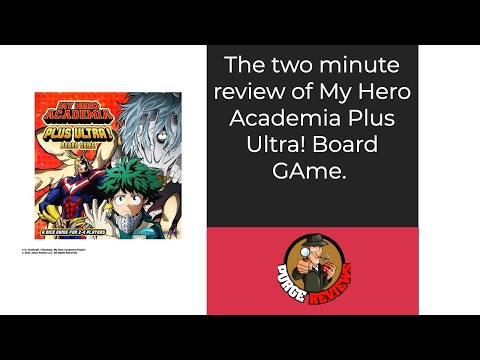 The Purge: # 4378 My Hero Academia: Plus Ultra! Board Game: The Two Minute Review