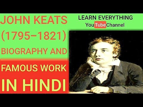 John Keats, Biography in Hindi /Works and achievements/LEARN EVERYTHING Video
