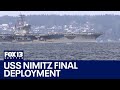 USS Nimitz Departs For Final Deployment