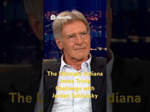 The Ultimate Indiana Jones Trivia Challenge with Jordan Schlansky
