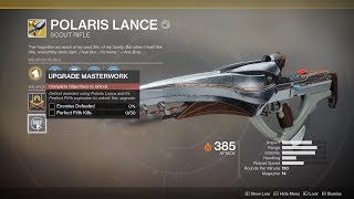 Destiny 2 - Nascent Dawn 5/5 Full Quest Chain (Polaris Lance Catalyst Reward)