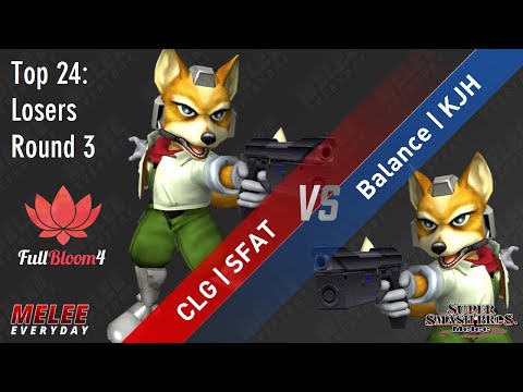 Full Bloom 4 - CLG | SFAT (Fox) vs. Balance | KJH (Fox) - SSBM - Top 24 - Losers Round 3