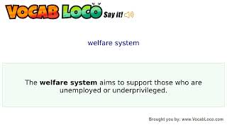 Video thumbnail for welfare system