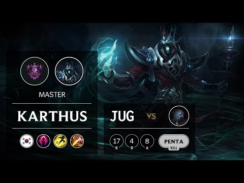Karthus Jungle vs Kindred - KR Master Patch 9.10