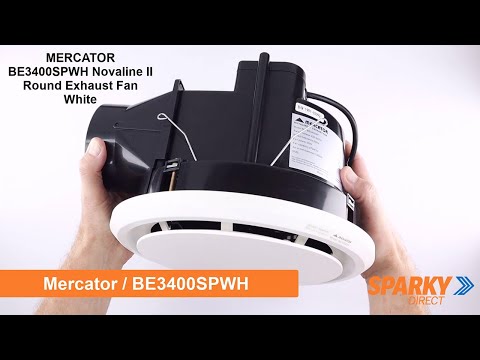MERCATOR BE3400SPWH | Novaline II Round Exhaust Fan White