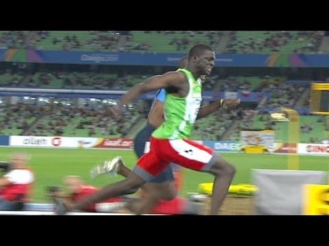 18-year old Kirani James runs down Merritt to win 400m world championship - from Universal Sports