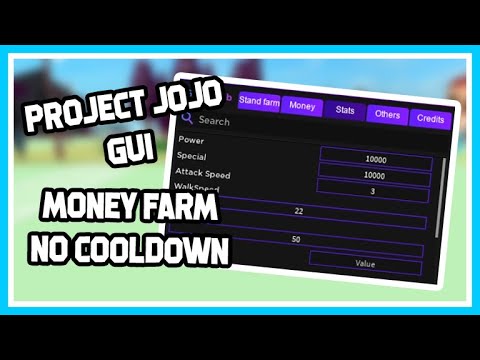 ROBLOX PROJECT JOJO | GUI, MONEY FARM, NO COOLDOWN AND MORE!