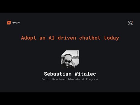 revo.js 2019 - Sebastian Witalec - Adopt an AI driven chatbot today