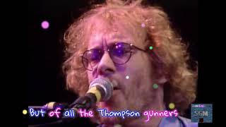 Warren Zevon live  &quot;Roland The Headless Thompson Gunner&quot;   with lyrics on screen.