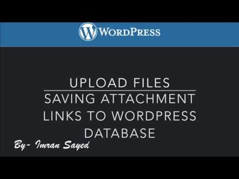 5 Inserting Attachment Post into WordPress Database