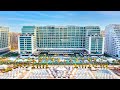 Hilton Dubai Palm Jumeirah Hotel BEACHFRONT Resort Full Tour 4K