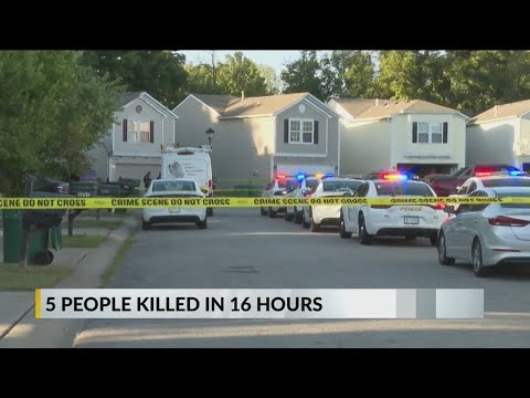 5 killed in Indianapolis in 16-hour span