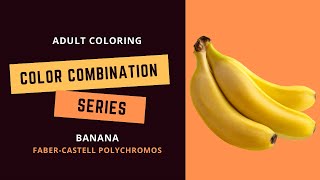COLOR COMBINATION SERIES: BANANA - Faber-Castell polychromos - Adult coloring
