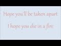 TheLivingTombstone Die In A Fire Lyrics