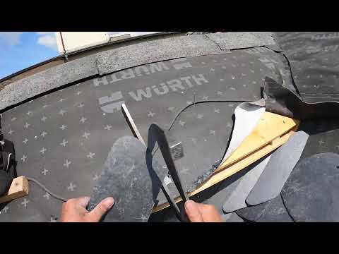 Kragengebinde decken - Teil 75 - Altdeutsche Deckung- Schieferdach Halle