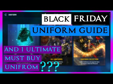 BLACK FRIDAY 2021 50% OFF UNIFORM GUIDE | 1 MUST BUY UNIFROM??? - Marvel Future Fight