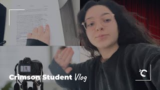youtube video thumbnail - student vlog 🌟 behind the scenes of filming my self-tape and choosing the perfect monologue 🎬