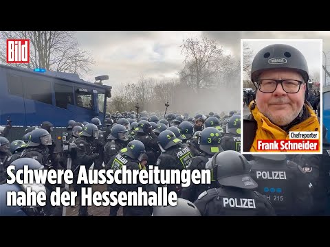 Gießen: 2000 Vermummte greifen Polizei an