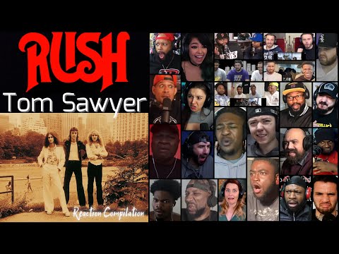 REACTION COMPILATION | Rush - Tom Sawyer | First Time Hearing Mashup