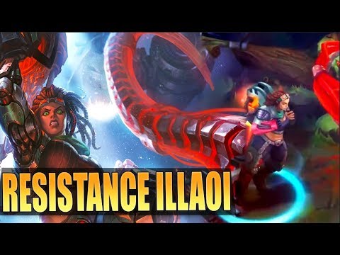 RESISTANCE ILLAOI Skin Gameplay Preview - League of Legends