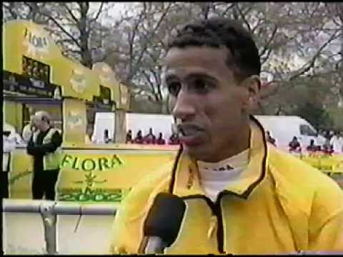 Khalid Khannouchi Interview after WR London Marathon 2002