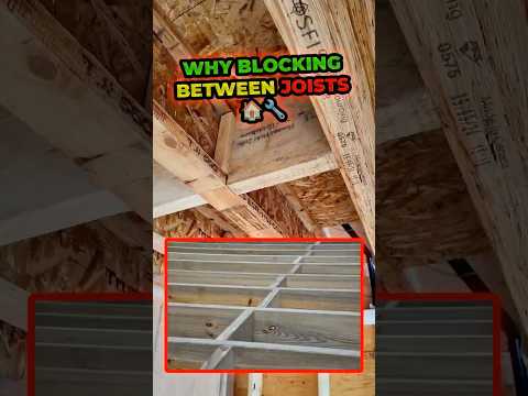 Why Blocking Between Joists Matters for a Stronger Floor 🏠🔧