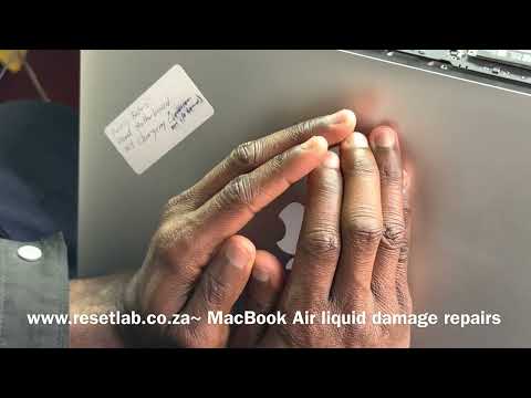 MacBook Air liquid damage board repairs