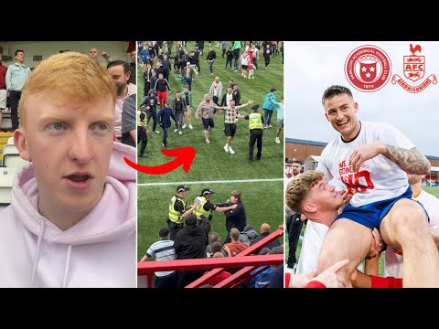 👊🏻 FANS CLASH as AIRDRIE Win Promotion for the First Time in TEN Years!